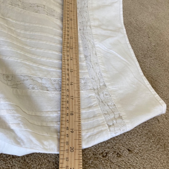 Suzy Shier Lace and Cotton White Skirt - Picture 3 of 6